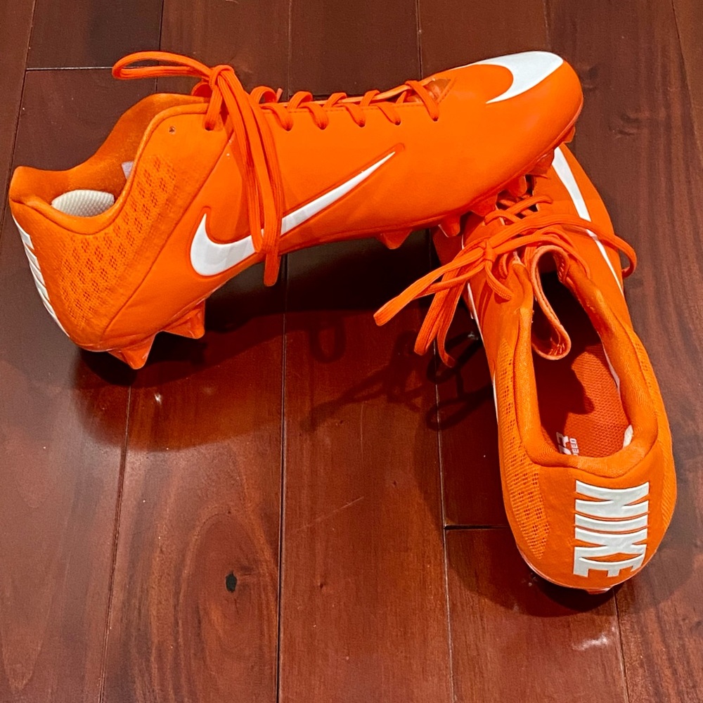 Nike Cleats Vapor Speed Untouchable Football/Soccer Orange White Size 14